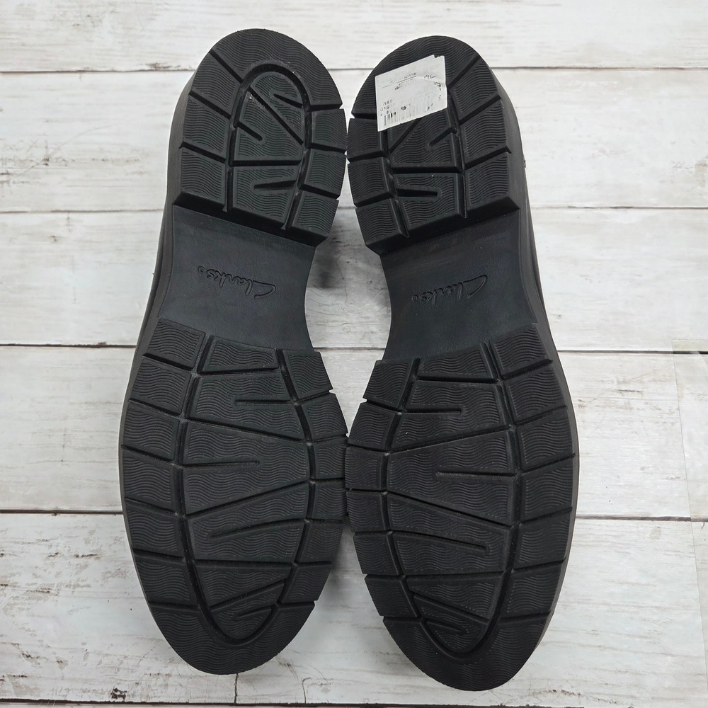 Clarks Collection Karsea Tassel Loafer Lug Sole Women 9 Black Leather 26174456 - Picture 8 of 10